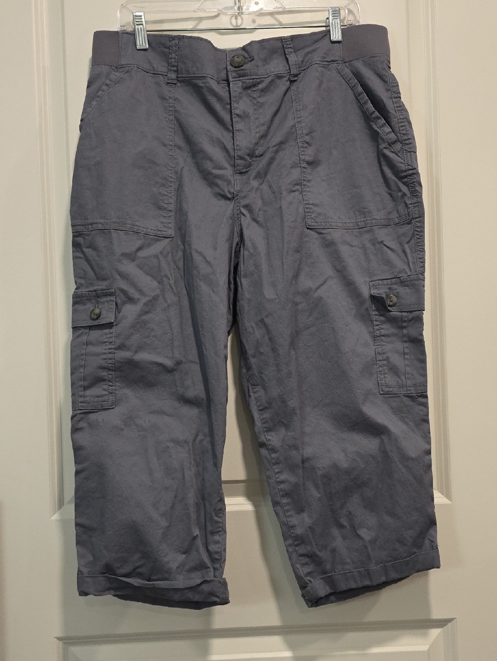 Lee Women's Cargo Capris - Gray